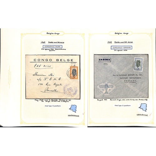 939 - 1921-52 Covers and cards bearing 1921-23 surcharges (16) or the 1942-43 Waterlow issue (69), the stu... 