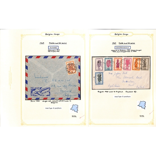 939 - 1921-52 Covers and cards bearing 1921-23 surcharges (16) or the 1942-43 Waterlow issue (69), the stu... 