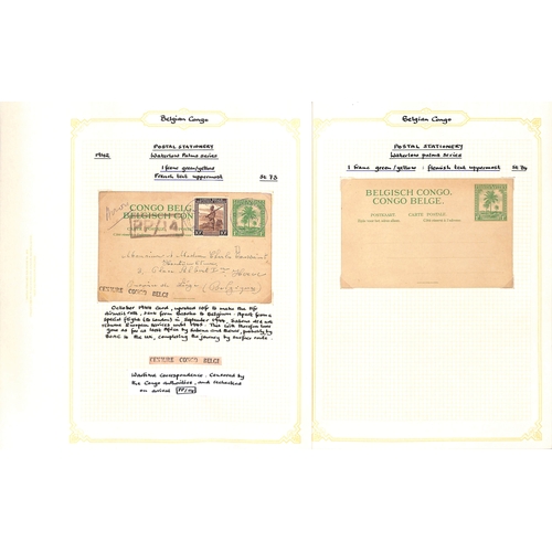 942 - Postal Stationery. 1886-1958 Postcards or reply cards unused (24) or used (91), also two air letters... 