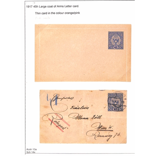 879 - Vienna Pneumatic Post. 1875-1956 Covers and cards in three albums, the collection formed by Colin To... 