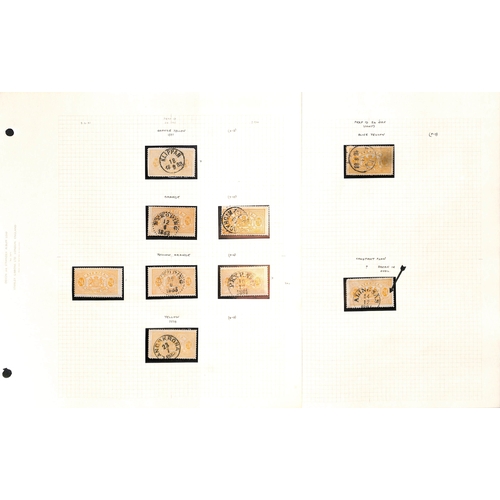 1493 - Officials. 1881-95 Perf 13 Issue, the detailed study of shades and plate varieties written up in an ... 