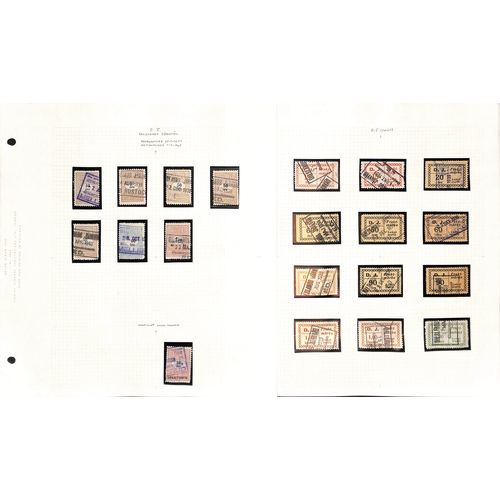 1503 - Railway Freight Stamps. c.1881-1950 Mint and used stamps (825), the fine collection on pages, many d... 