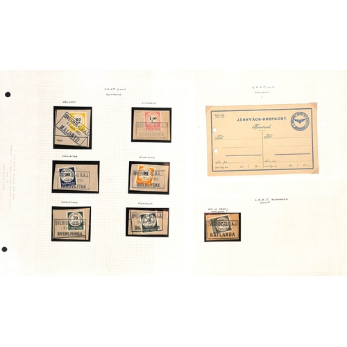 1503 - Railway Freight Stamps. c.1881-1950 Mint and used stamps (825), the fine collection on pages, many d... 