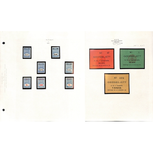 1503 - Railway Freight Stamps. c.1881-1950 Mint and used stamps (825), the fine collection on pages, many d... 