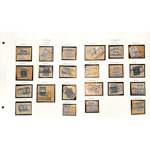 1503 - Railway Freight Stamps. c.1881-1950 Mint and used stamps (825), the fine collection on pages, many d... 