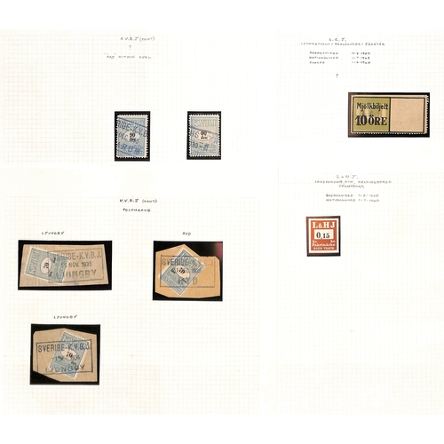 1503 - Railway Freight Stamps. c.1881-1950 Mint and used stamps (825), the fine collection on pages, many d... 