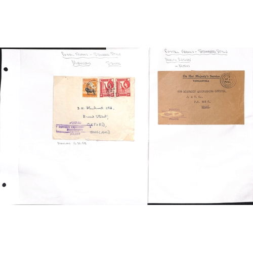 1512 - Official Mail. 1931-62 Official covers and cards (79) in an album, mainly stampless covers with Post... 