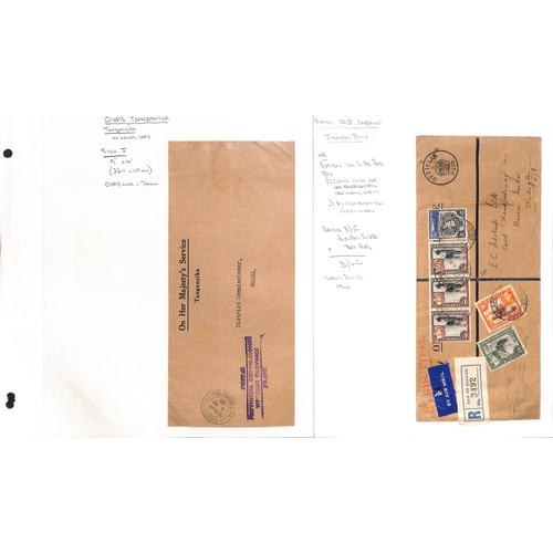 1512 - Official Mail. 1931-62 Official covers and cards (79) in an album, mainly stampless covers with Post... 