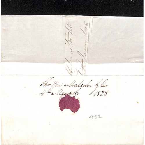 452 - India Letter. 1825 (Mar 24) Entire letter from Bombay to London 