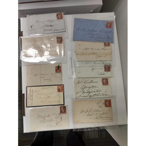 330 - 1772-1858 Entire letters, entires and covers with prestamp, Penny Posts, undated circles (50), 1845 ... 