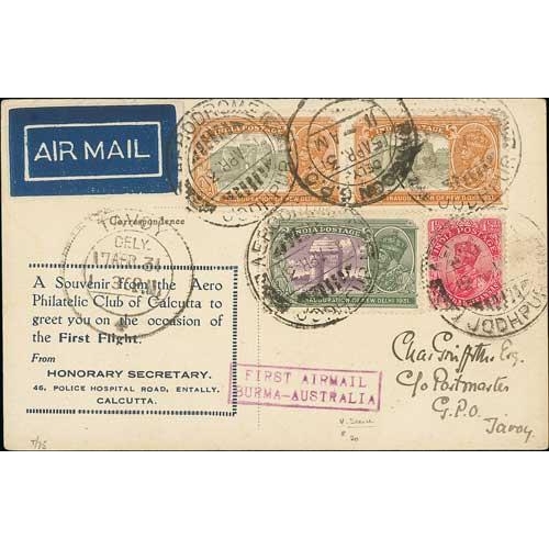 1269 - 1931 (Apr 12) Imperial Airways first experimental England to Australia flight via India, Burma and S... 