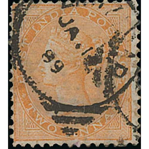 1657 - 1887-95 Pieces (17, bearing 48 stamps) and other single stamps or multiples (58 stamps) cancelled by... 