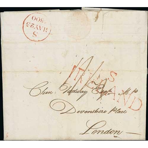 21 - 1794-1815 Entire letters from London (7), Bristol, Falmouth, Northill or Dublin, to Clement Tudway i... 