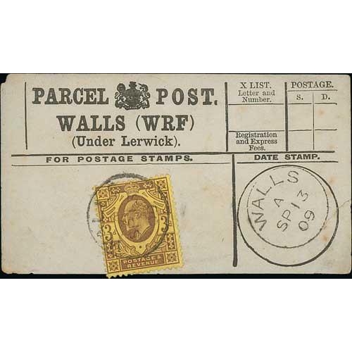 545 - c.1890-1956 Parcel Post labels (236, the majority stamped), boxed Parcel Post datestamps on pieces (... 