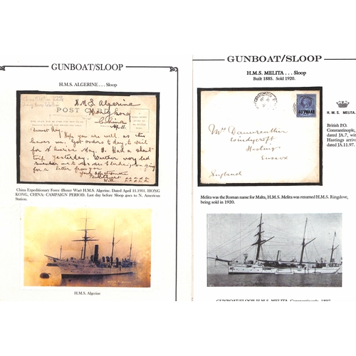 537 - Naval Mail. 1882-c.1930 Covers, cards and letters from or to British naval vessels, the display well... 