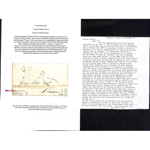 520 - 1798 (Mar 4) Identical letters to London, one endorsed by 