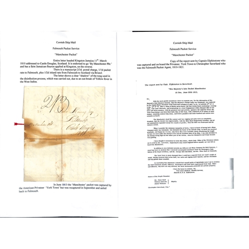 522 - 1810 (Mar 11) Entire letter from Kingston to Scotland endorsed by the 