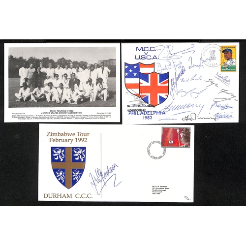 65 - Sri Lanka, Zimbabwe, etc. 1932-2003 Ephemera and autographs including unused Argentine Cricket Assoc... 