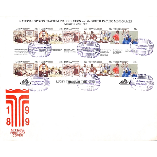 78 - Tonga. 1988 Australian Bicentennial miniature sheets including an imperforate proof of the Niuafo'ou... 