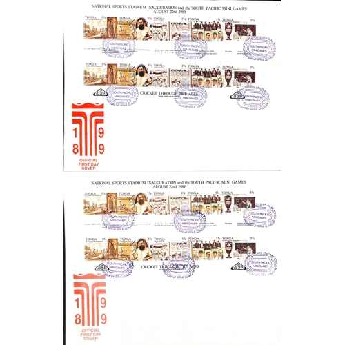 78 - Tonga. 1988 Australian Bicentennial miniature sheets including an imperforate proof of the Niuafo'ou... 