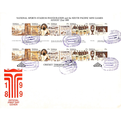 78 - Tonga. 1988 Australian Bicentennial miniature sheets including an imperforate proof of the Niuafo'ou... 