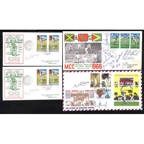 64 - West Indies - Autographs & Signed Covers. 1966-2001 Signed covers and cards (26) including 1968 M.C.... 