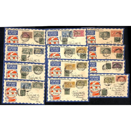 1284 - 1932 (Oct 9) Imperial Airways new Gulf route, first acceptance from Burma, covers from Rangoon to Gu... 