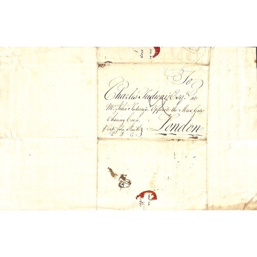 14 - 1753-60 Entire letters from Antigua to Charles Tudway at John Tudways opposite the Mews Gate, Charin... 