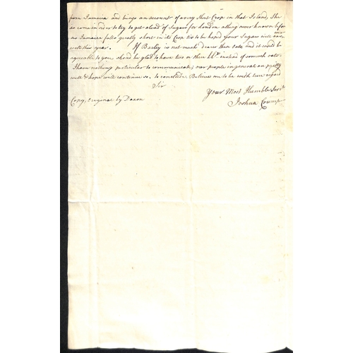 14 - 1753-60 Entire letters from Antigua to Charles Tudway at John Tudways opposite the Mews Gate, Charin... 