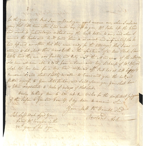 14 - 1753-60 Entire letters from Antigua to Charles Tudway at John Tudways opposite the Mews Gate, Charin... 