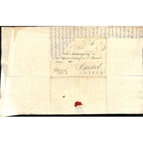 16 - 1753-70 Entire letters from Antigua addressed to Charles Tudway in Bristol (10), Wells (9) or London... 