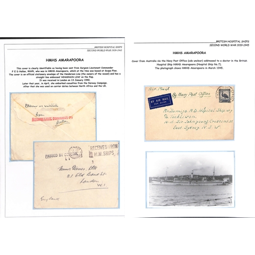 229 - Amarapoora. 1940-46 Covers, cards and an airgraph, comprising 1943 stampless cover with London Recei... 