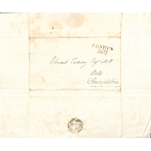 21 - 1794-1815 Entire letters from London (7), Bristol, Falmouth, Northill or Dublin, to Clement Tudway i... 