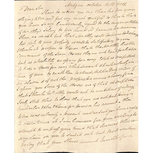 18 - 1806-12 Entire letters from Antigua to Clement Tudway in Wells (2, one redirected to London) or Lond... 