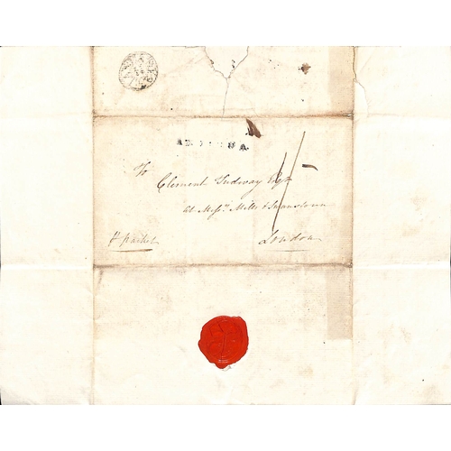 17 - 1786 (Dec 5) Entire letter from Antigua to Clement Tudway in London 