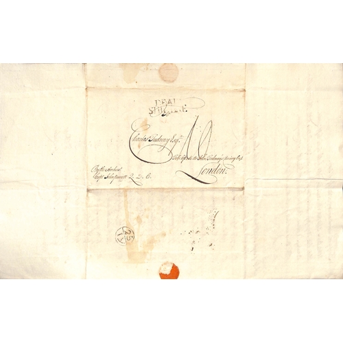 10 - Deal / Dover. 1766-69 Entire letters from Antigua, one 1766 (Apr 6) letter to Clement Tudway in Well... 