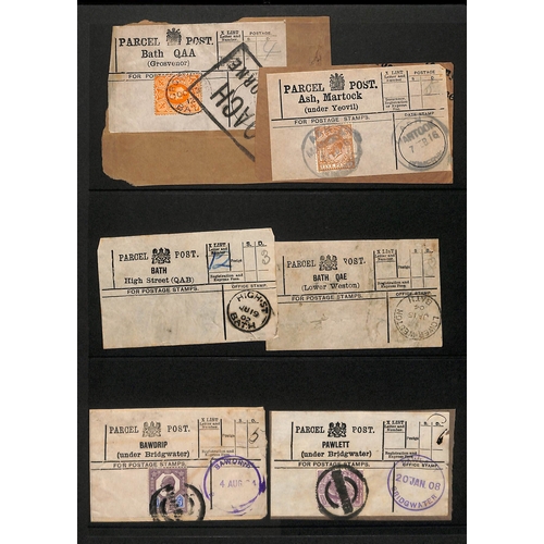 548 - Wiltshire/Somerset. 1895-1917 Parcel Post labels from Wiltshire (19, twelve stamped) or Somerset (6,... 