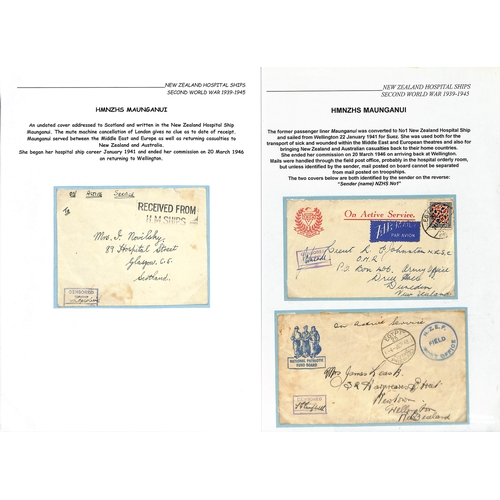 248 - Maunganui. c.1941-46 Covers, five from the ship comprising stampless covers with 