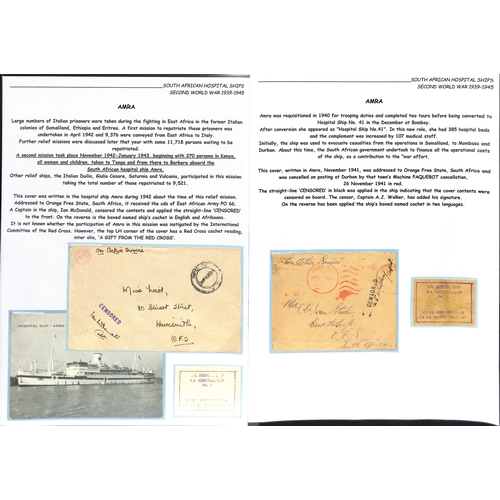 249 - Amra. 1941-45 Covers from the ship comprising stampless covers with Indian F.P.O 12 or E.A A.P.O 66 ... 