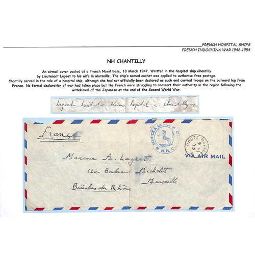 266 - France - Indo China & Gulf Wars, etc. 1947-95 Covers with 1947-55 stampless covers sent during the F... 