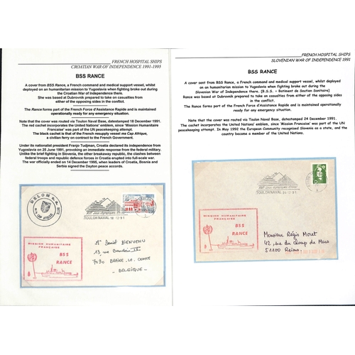 266 - France - Indo China & Gulf Wars, etc. 1947-95 Covers with 1947-55 stampless covers sent during the F... 