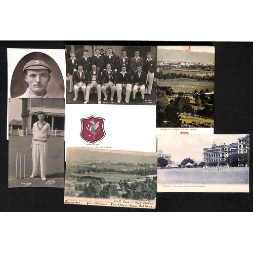 46 - Picture Postcards. c.1902-30 Cards including Singapore C.C (3), cricket matches in the West Indies, ... 