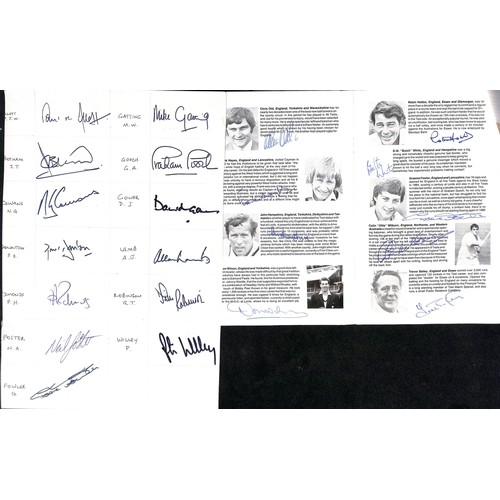 47 - Autographs - Test Players. 1971-94 Autographs on cards, menus or commemorative covers (10, most with... 