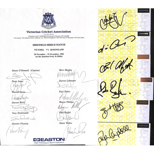 55 - Australia - Autographs. 1981-99 Autographs and signed covers (15, various special postmarks) with 19... 