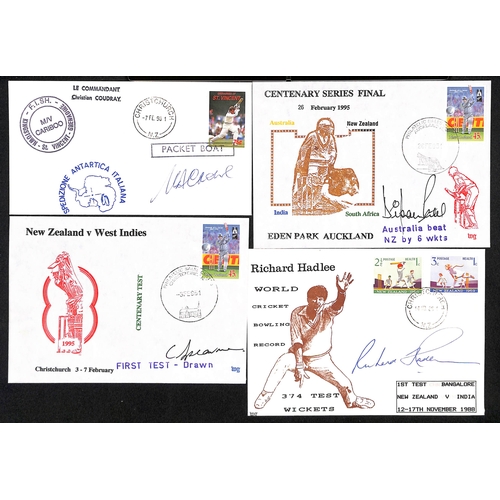 59 - New Zealand. 1947-2008 Ephemera and signed covers, including 1947 M.C.C Tour of N.Z programme of mat... 