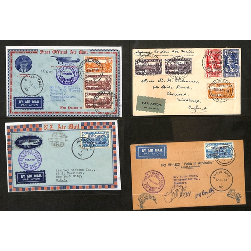 83 - Australia & New Zealand. 1926-42 Flight covers including 1926 Mildura to Melbourne cover franked 4&#... 