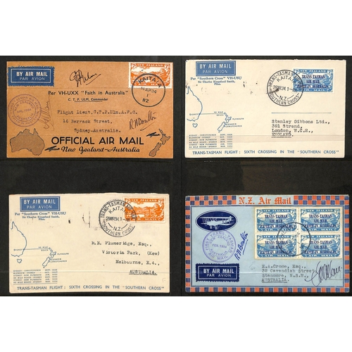 83 - Australia & New Zealand. 1926-42 Flight covers including 1926 Mildura to Melbourne cover franked 4&#... 