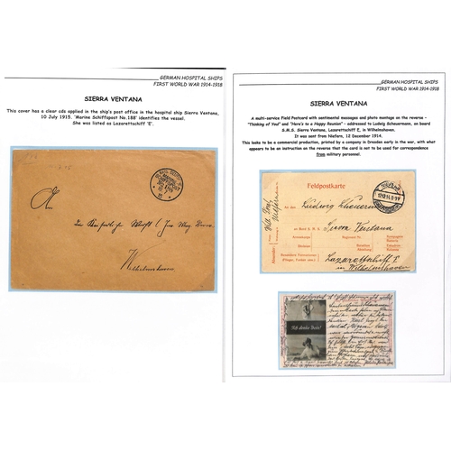 213 - Sierra Ventana. 1914-16 Stampless covers and cards, two with circular violet 