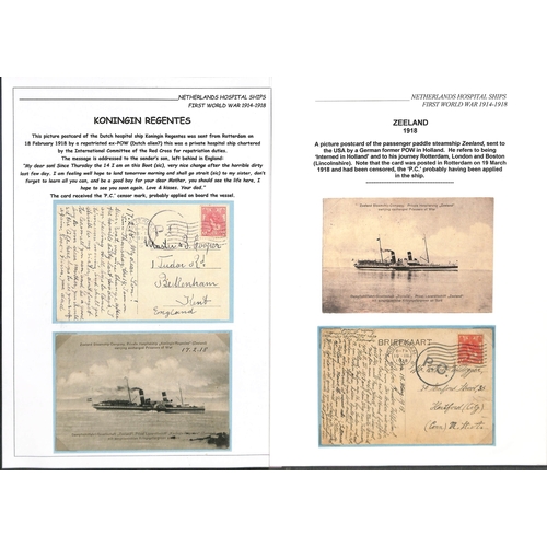 219 - 1918 Picture postcards of the private hospital ships 