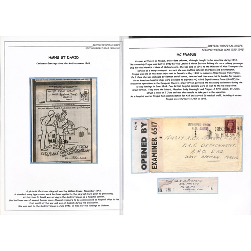 226 - 1940-43 Covers, cards and an airgraph from or to former cross channel steamers all requisitioned as ... 